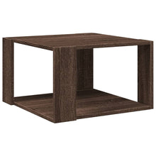 Salontafel 51,5x51,5x30 cm bewerkt hout bruin eikenkleurig