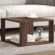 Salontafel 51,5x51,5x30 cm bewerkt hout bruin