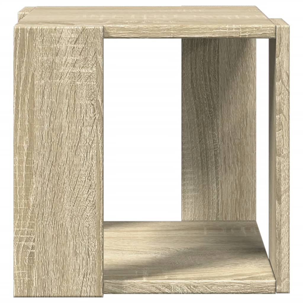 Salontafel 32x32x30 cm bewerkt hout sonoma eikenkleurig