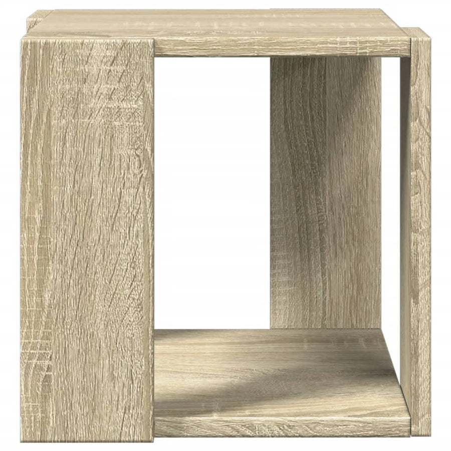 Salontafel 32x32x30 cm bewerkt hout sonoma eikenkleurig