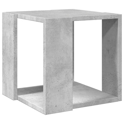 Salontafel 32x32x30 cm bewerkt hout betongrijs