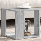 Salontafel 32x32x30 cm bewerkt hout grijs sonoma eikenkleurig