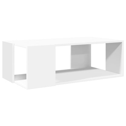 Salontafel 89,5x48x30 cm bewerkt hout wit