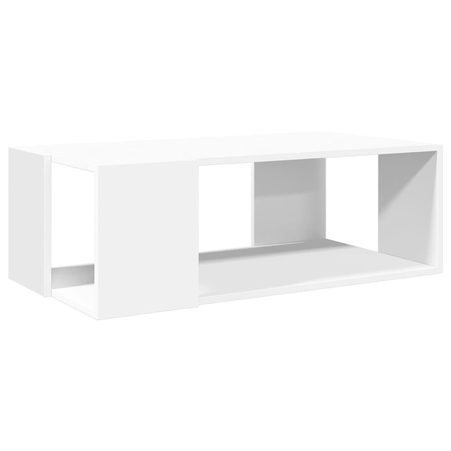 Salontafel 89,5x48x30 cm bewerkt hout wit
