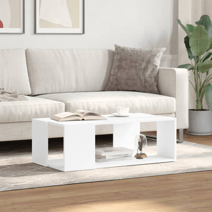 Salontafel 89,5x48x30 cm bewerkt hout wit