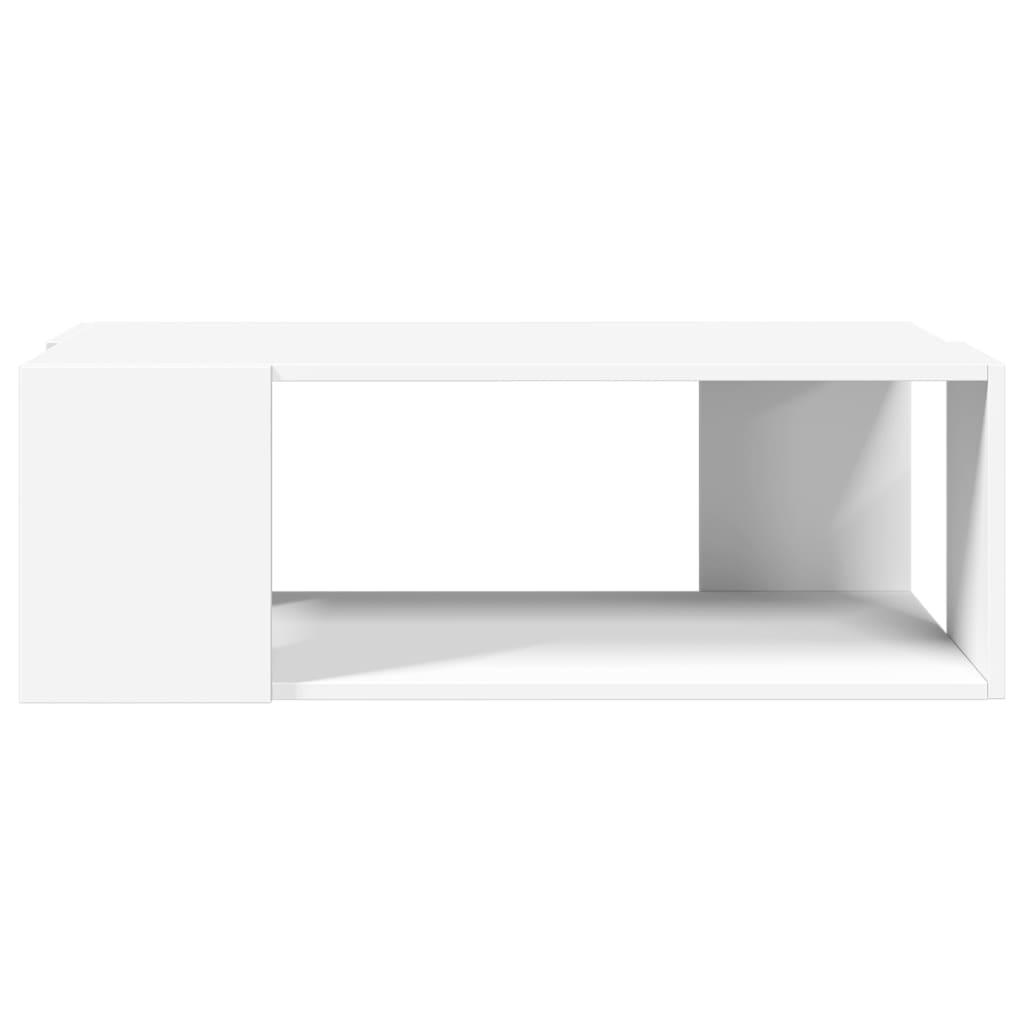 Salontafel 89,5x48x30 cm bewerkt hout wit
