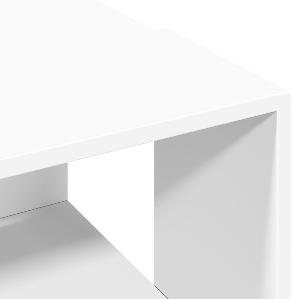 Salontafel 89,5x48x30 cm bewerkt hout wit