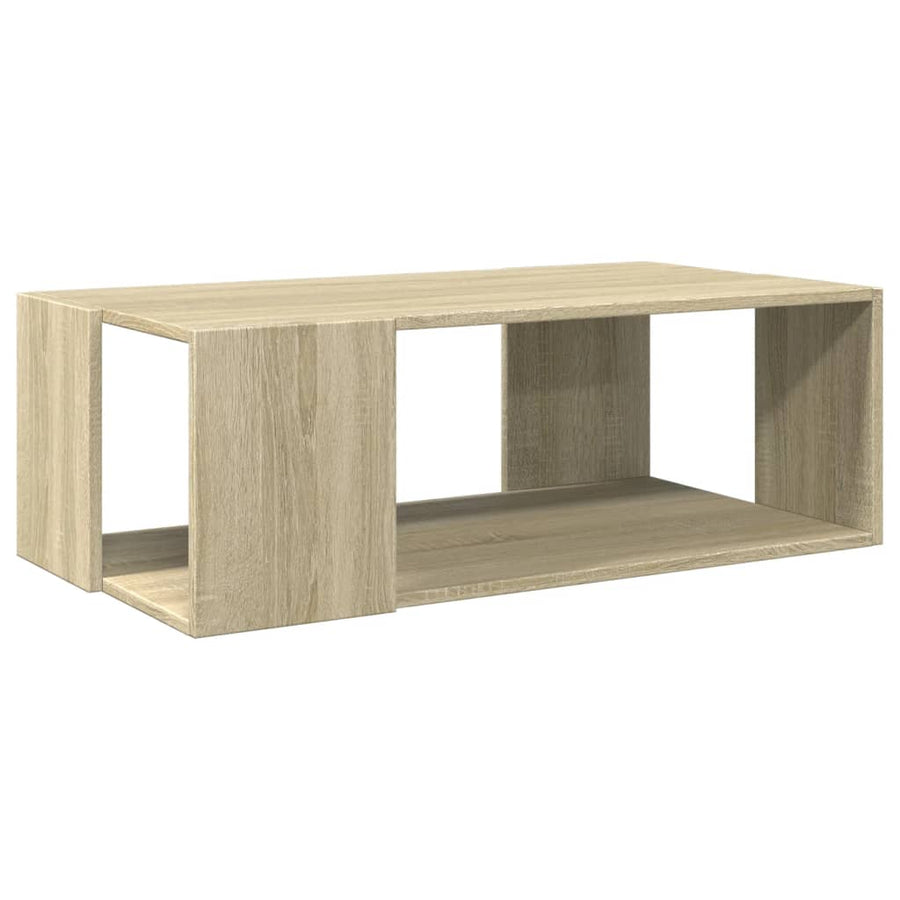 Salontafel 89,5x48x30 cm bewerkt hout sonoma eikenkleurig