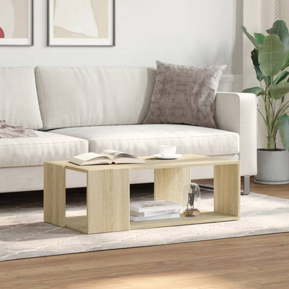 Salontafel 89,5x48x30 cm bewerkt hout sonoma eikenkleurig