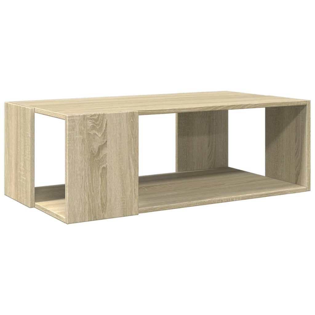 Salontafel 89,5x48x30 cm bewerkt hout sonoma eikenkleurig