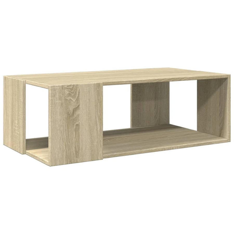 Salontafel 89,5x48x30 cm bewerkt hout sonoma eikenkleurig