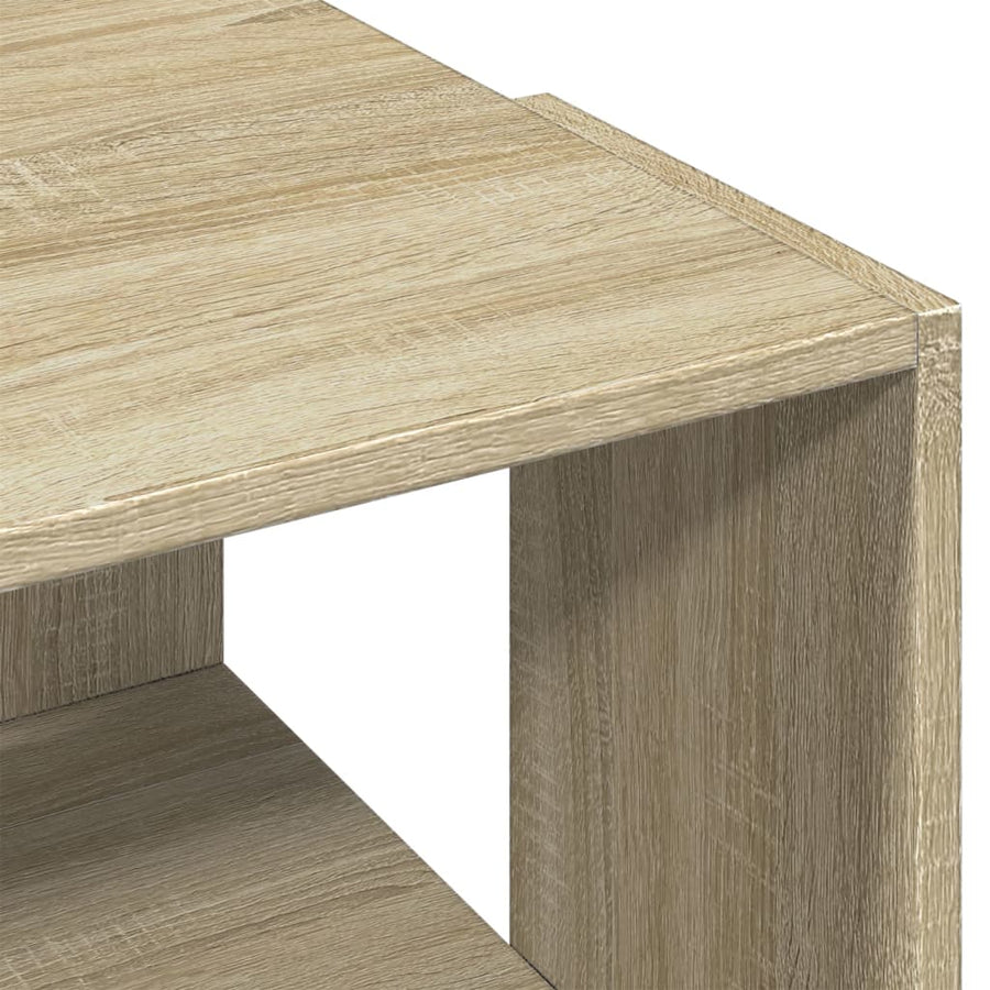 Salontafel 89,5x48x30 cm bewerkt hout sonoma eikenkleurig