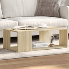 Salontafel 89,5x48x30 cm bewerkt hout sonoma eiken