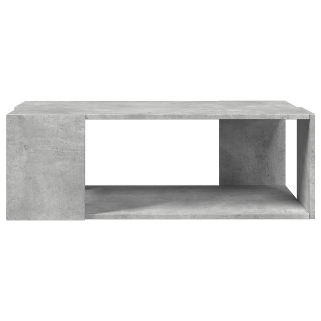 Salontafel 89,5x48x30 cm bewerkt hout betongrijs