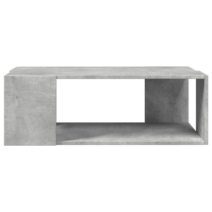 Salontafel 89,5x48x30 cm bewerkt hout betongrijs