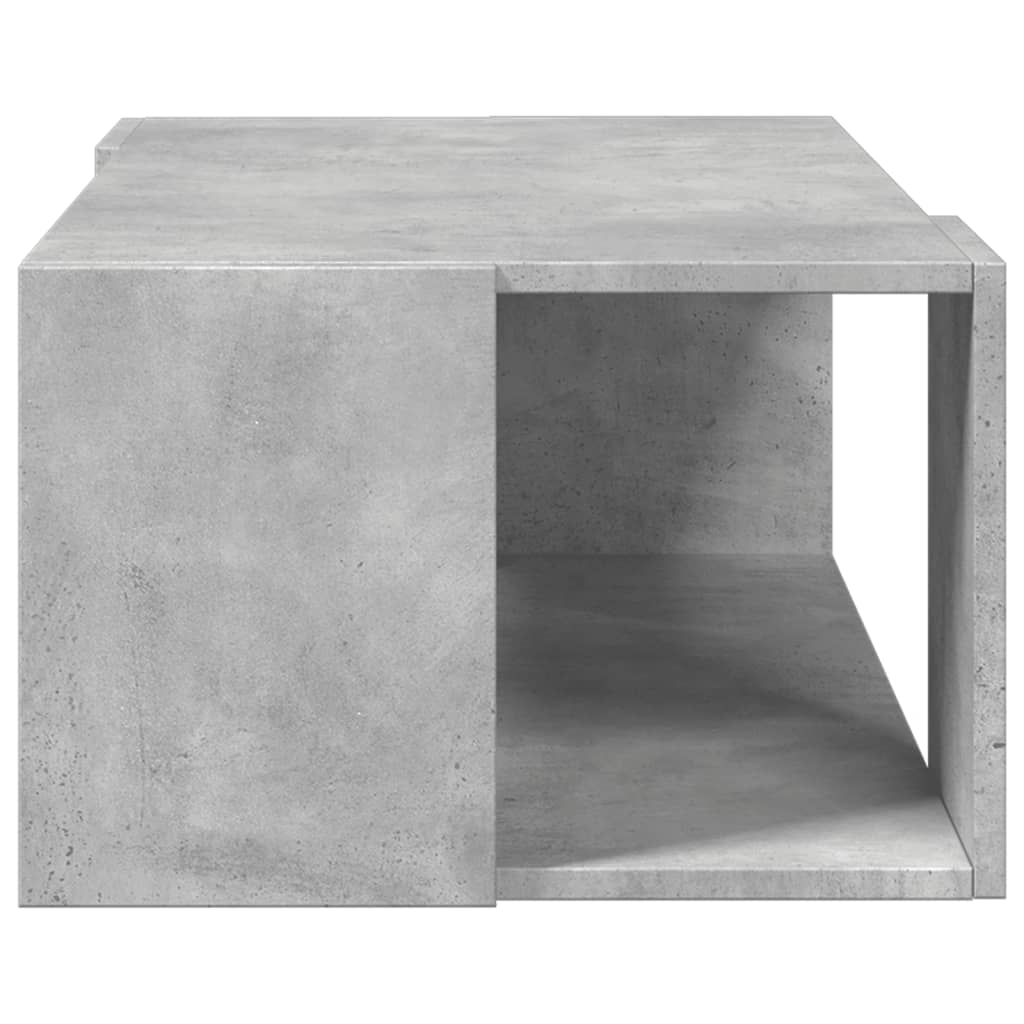 Salontafel 89,5x48x30 cm bewerkt hout betongrijs