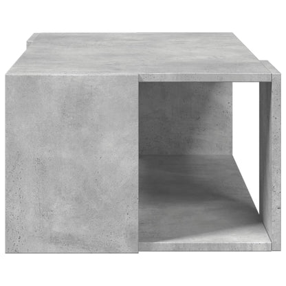 Salontafel 89,5x48x30 cm bewerkt hout betongrijs