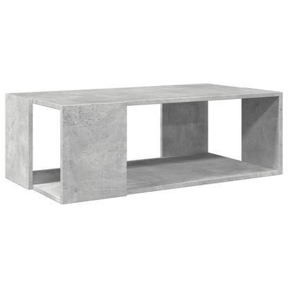 Salontafel 89,5x48x30 cm bewerkt hout betongrijs