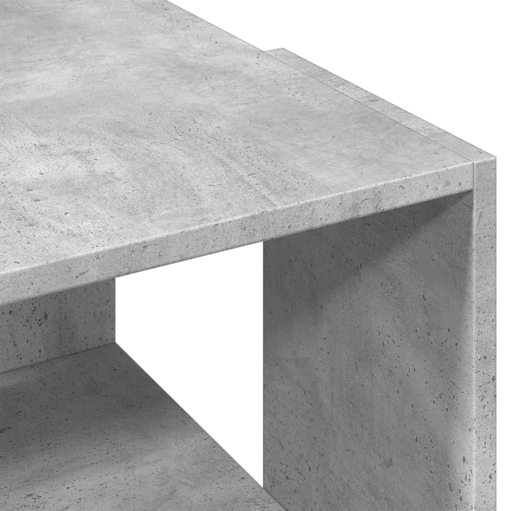 Salontafel 89,5x48x30 cm bewerkt hout betongrijs