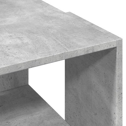 Salontafel 89,5x48x30 cm bewerkt hout betongrijs