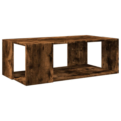Salontafel 89,5x48x30 cm bewerkt hout gerookt eikenkleurig