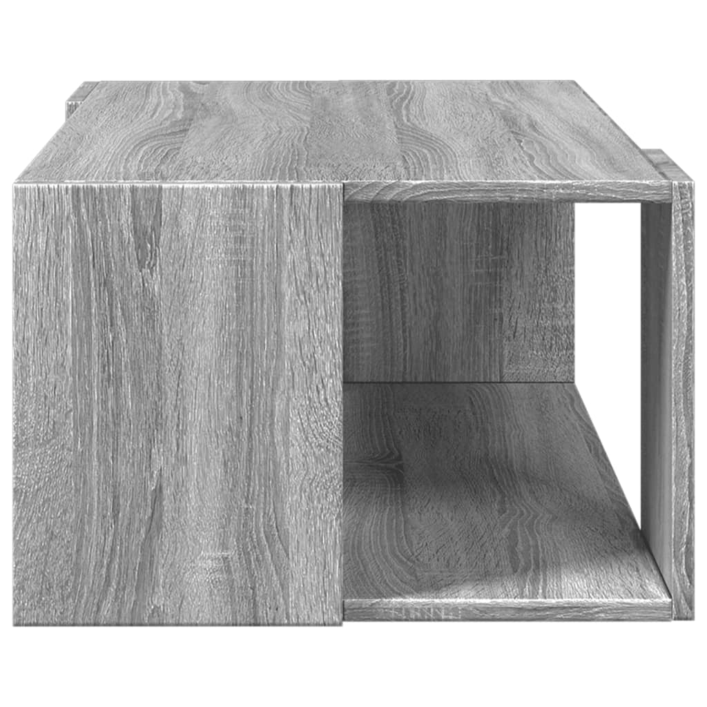 Salontafel 89,5x48x30 cm bewerkt hout grijs sonoma eikenkleurig