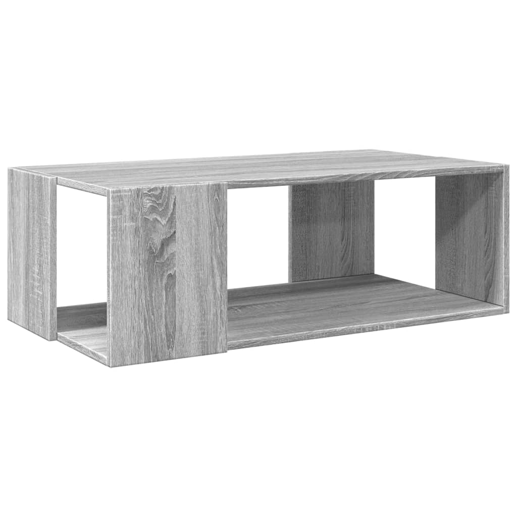 Salontafel 89,5x48x30 cm bewerkt hout grijs sonoma eikenkleurig