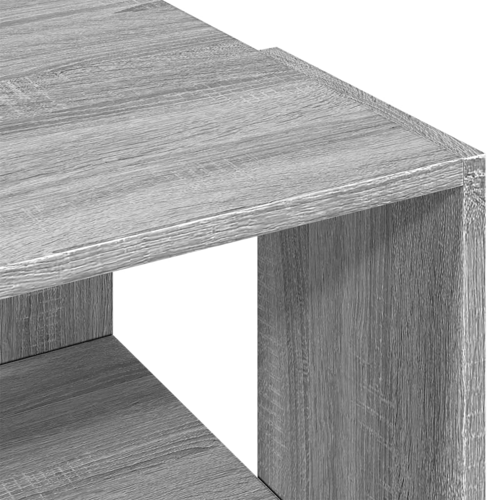 Salontafel 89,5x48x30 cm bewerkt hout grijs sonoma eikenkleurig