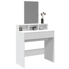 Dressing Table with Mirror 80x41x144.5 cm White