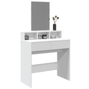 Kaptafel 80x41x144,5 cm wit bewerkt hout