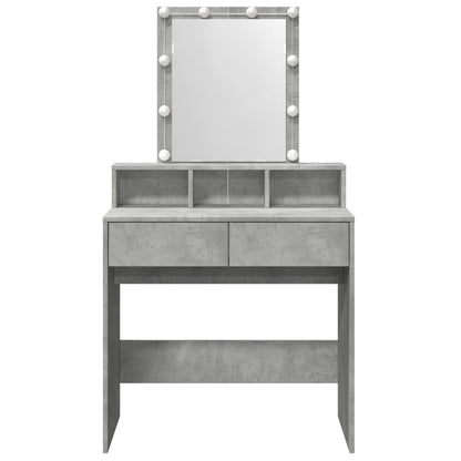 Kaptafel met LED 80x41x144,5 cm betongrijs