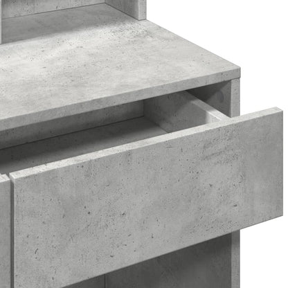 Kaptafel met LED 80x41x144,5 cm betongrijs