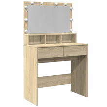 Kaptafel met LED 80x41x134,5 cm sonoma eikenkleurig