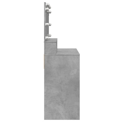 Kaptafel met LED 80x41x134,5 cm betongrijs
