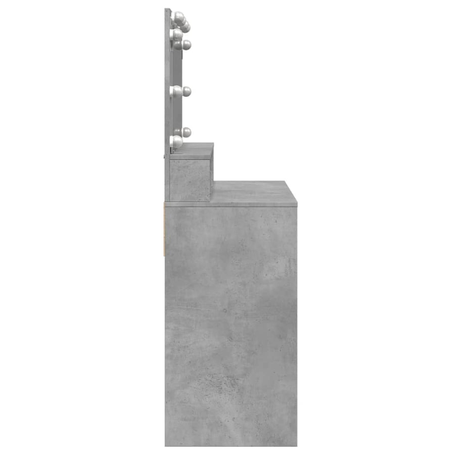 Kaptafel met LED 80x41x134,5 cm betongrijs