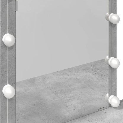 Kaptafel met LED-verlichting 100x40x130 cm betongrijs