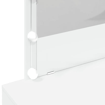 Kaptafel met LED-verlichting 100x40x120 cm wit
