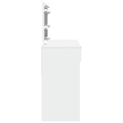 Kaptafel met LED-verlichting 100x40x120 cm wit