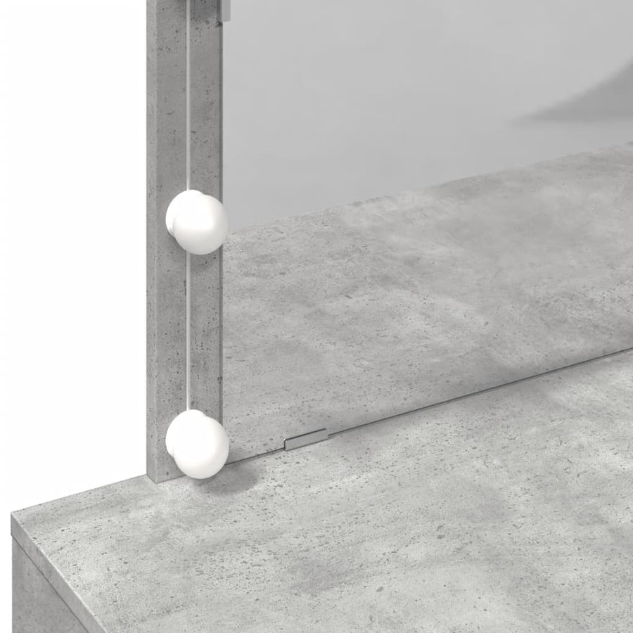 Kaptafel met LED-verlichting 100x40x120 cm betongrijs