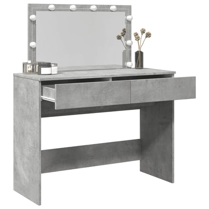 Kaptafel met LED-verlichting 100x40x120 cm betongrijs