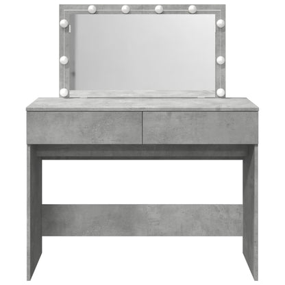 Kaptafel met LED-verlichting 100x40x120 cm betongrijs
