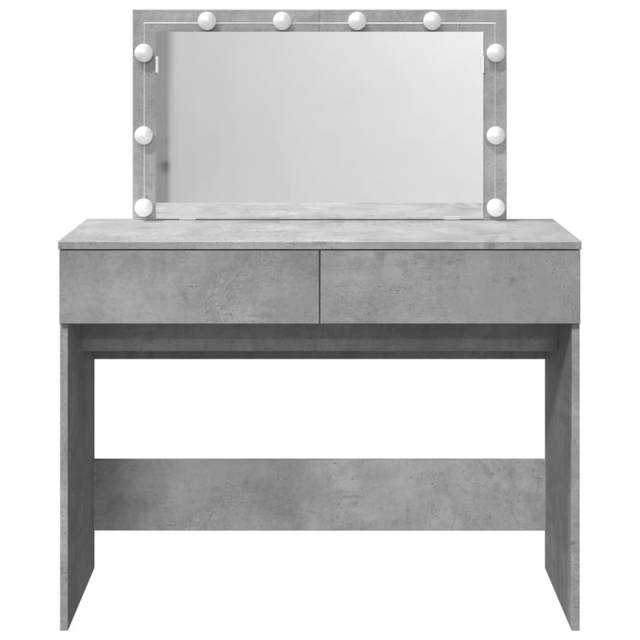 Kaptafel met LED-verlichting 100x40x120 cm betongrijs