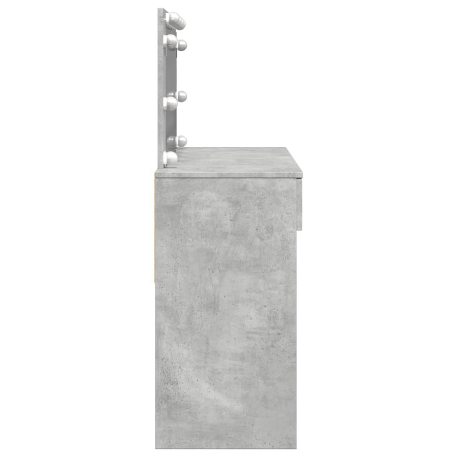Kaptafel met LED-verlichting 100x40x120 cm betongrijs