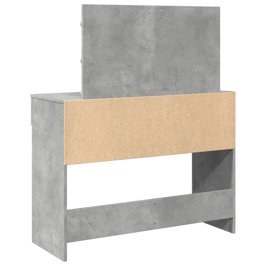 Kaptafel met LED-verlichting 100x40x120 cm betongrijs