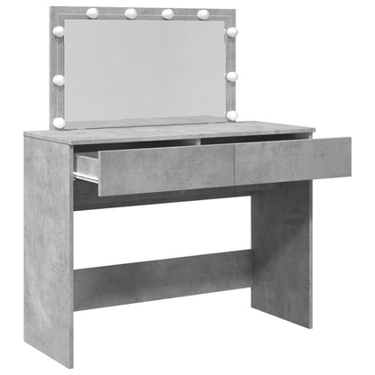 Kaptafel met LED-verlichting 100x40x120 cm betongrijs