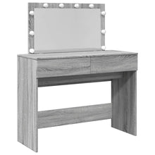 Kaptafel met LED-verlichting 100x40x120 cm grijs sonoma