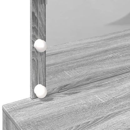 Kaptafel met LED-verlichting 100x40x120 cm grijs sonoma