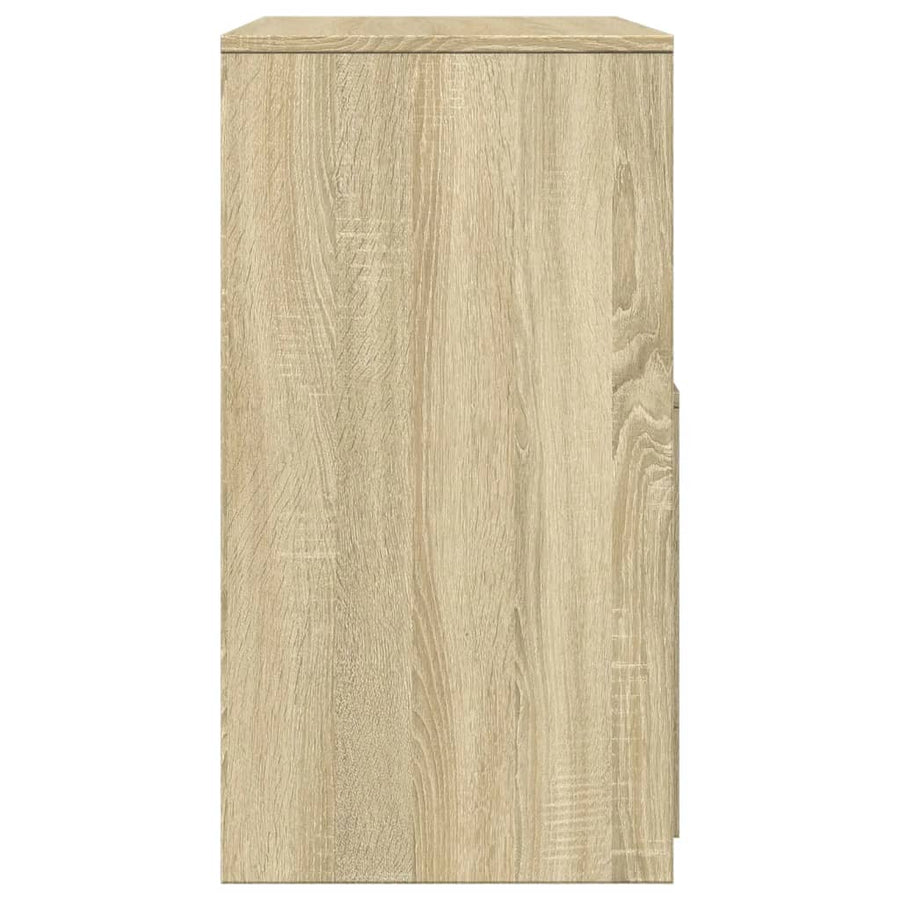 Kaptafel met krukje 60x40x113,5 cm sonoma eikenkleurig