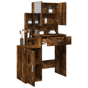Kaptafel 80x35x132 cm gerookt eiken