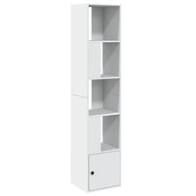 Boekenkast 40x36x189 cm bewerkt hout wit